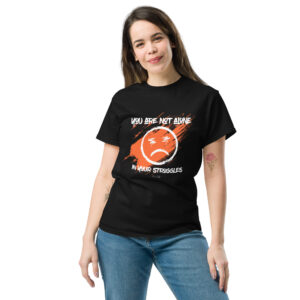 unisex classic tee black front 687a7dea72492