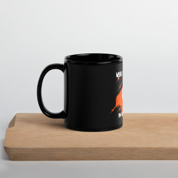 black glossy mug black 11 oz handle on left 689a109538673