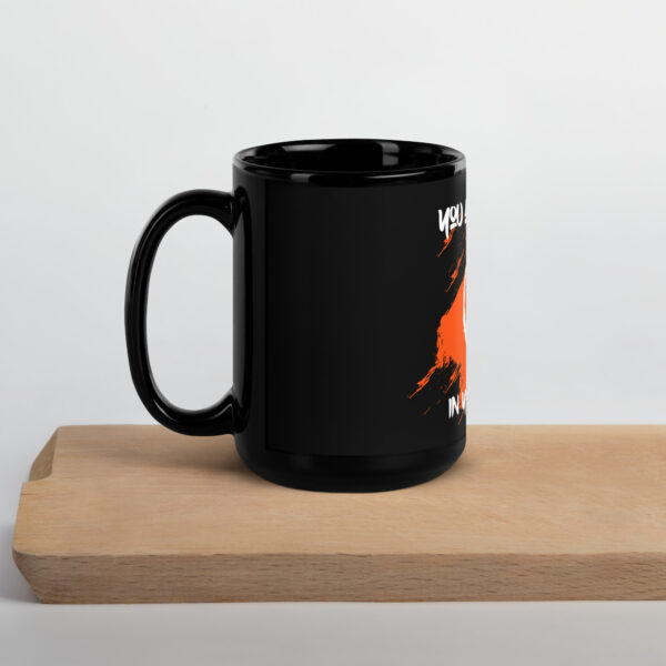 black glossy mug black 15 oz handle on left 689a109538908